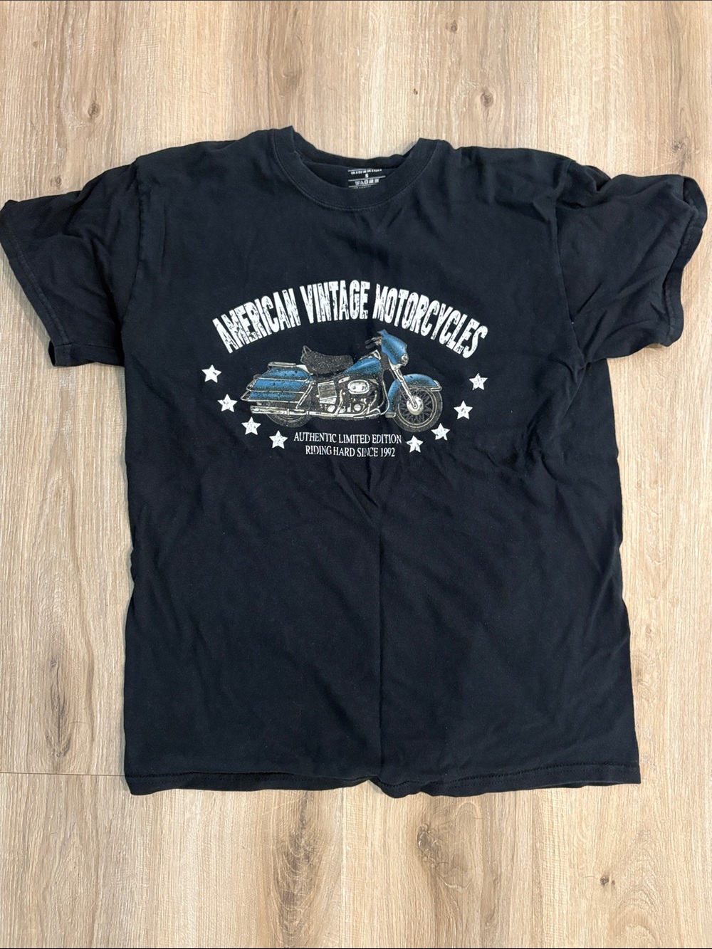 American Vintage Motorcycles Graphic Tee - Black